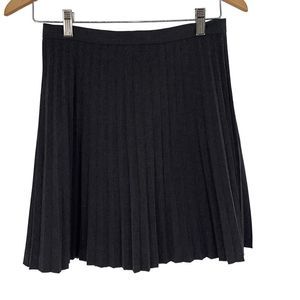 J. Crew Womens Pleated Skirt Knee Length Lined Casual Flare Gray Size 0